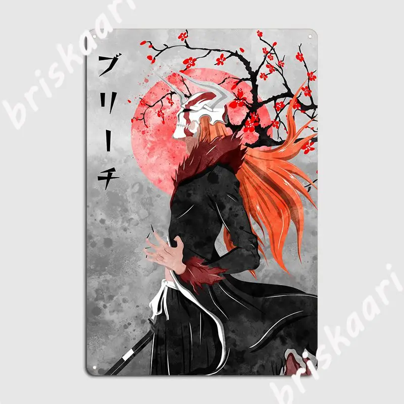 

Bleach Ichigo Poster Metal Plaque Cinema Living Room Designing Kitchen Plaques Tin Sign Poster