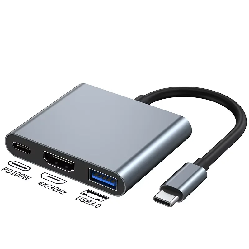 USB-C хаб MindPure 12-в-1 с док-станцией MST, двумя портами HDMI, 100W PD, RJ45, слотами для карт SD и TF (art.: 3920db301fbc3) - 3920db301fbc3