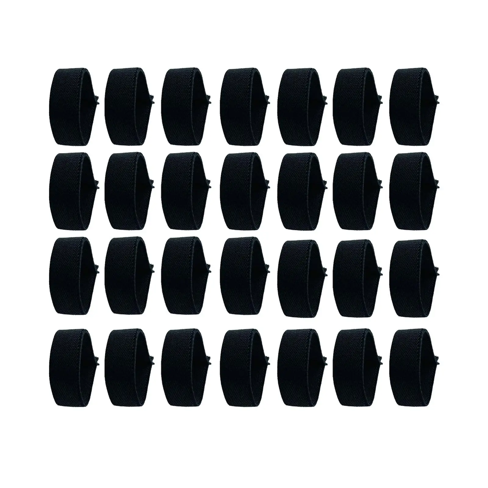 

32Pcs Mourning Band Black Stripe Nylon Sign of Respect Funeral Honor Guard Strap Personnel Memorial Band for Police Badges