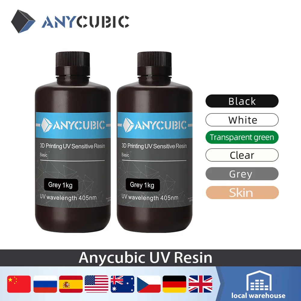 УФ-смола для ЖК-принтера ANYCUBIC 405 нм жидкий печатный материал Photon Mono X 6K M3 Max