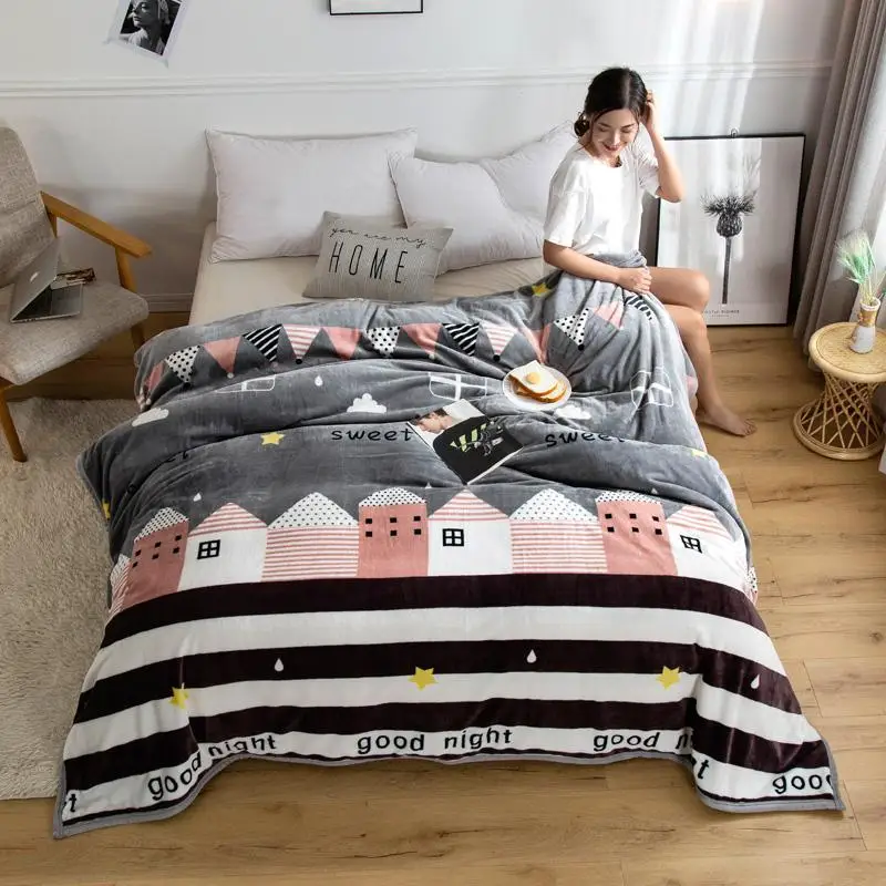

Classic Bedding Super Soft Thick Blanket Sofa Blanket Winter Warm Home Textiles 5 Sizes Large Size 230250cm