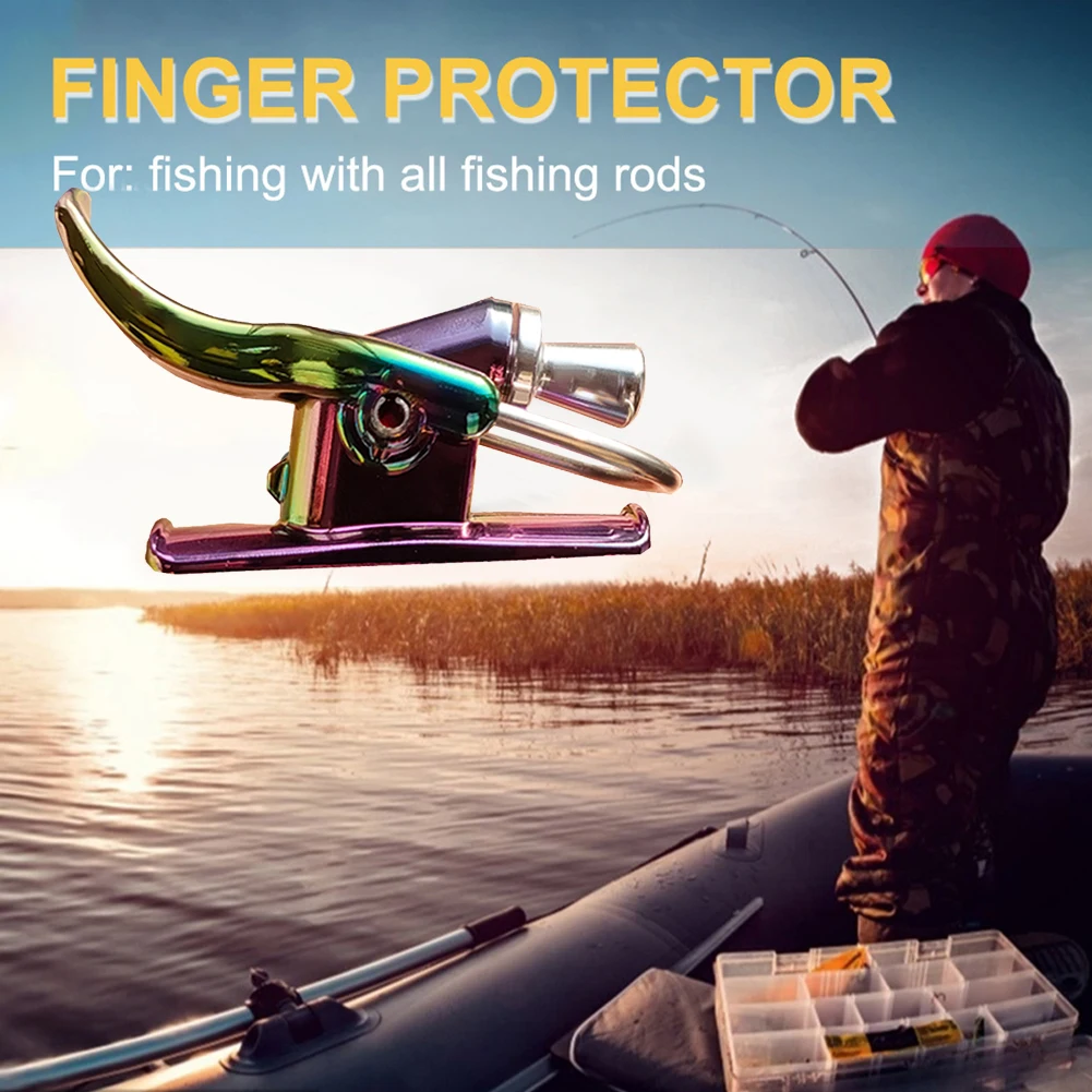 Защитный зажим для рыболовной удочки большого пальца протектор рыбалки запуска