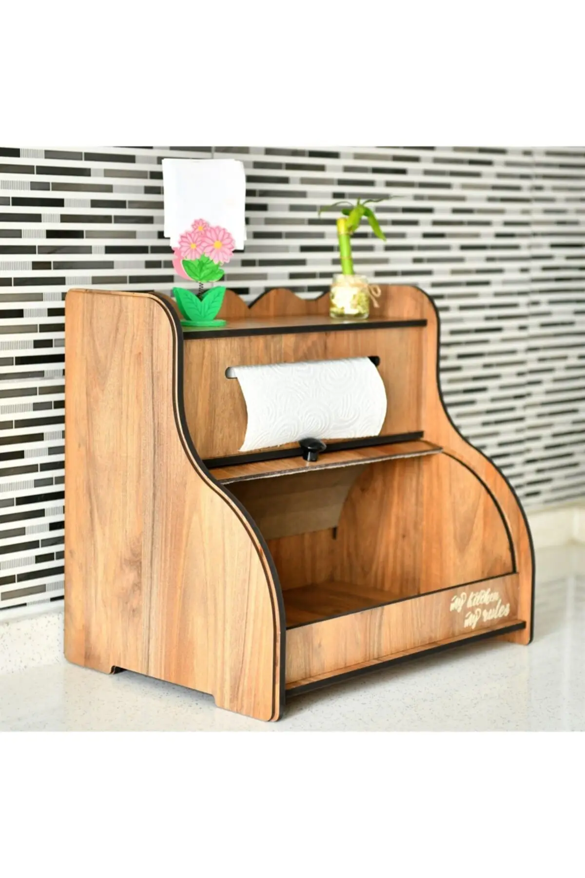 Многофункциональный деревянный кухонный органайзер коробка для хранения хлеба