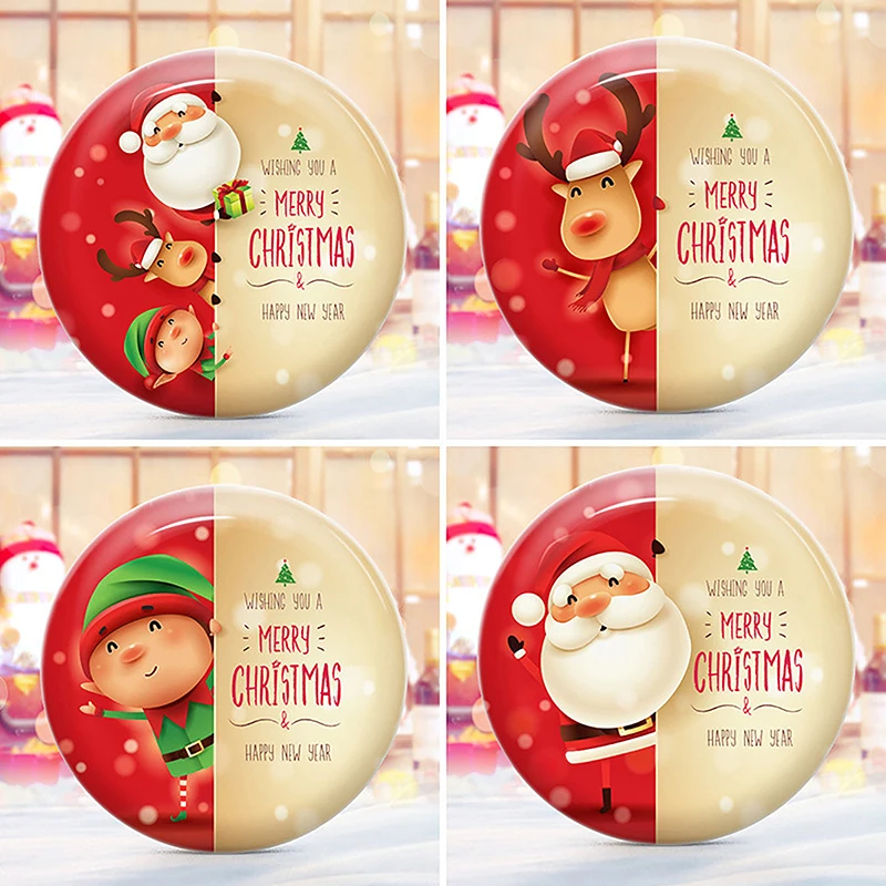 

Christmas Square Metal Tinning Can Set Candy Box Gift Storage Box Biscuit Can Iron Can Home Storage Box