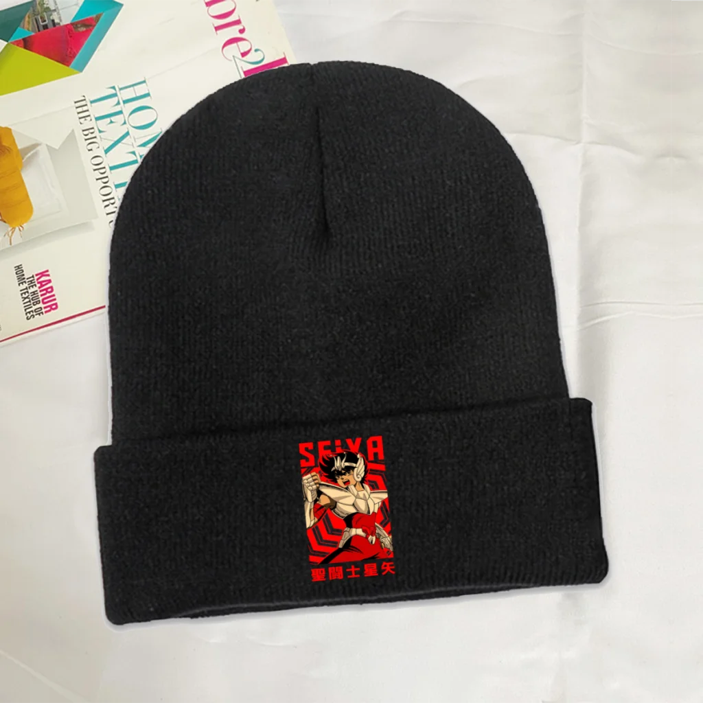 

Pegasus Skullies Warrior Beanie Saint Seiya Мультяшные Японские Аниме комиксные вязаные берет шапки унисекс модные эластичные шапки без козырька