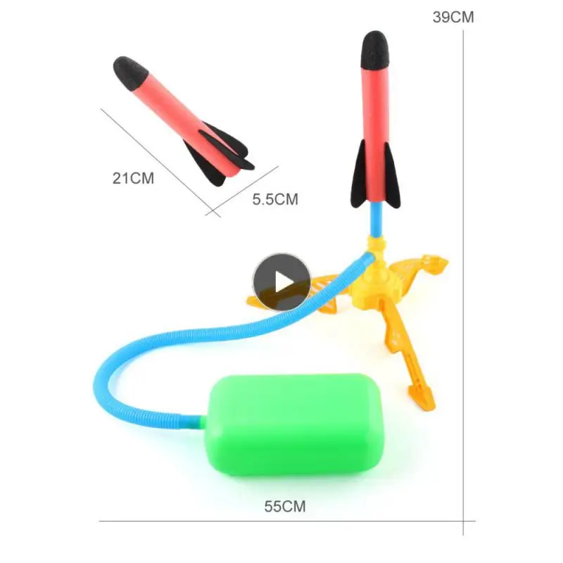 

Kids Air Pressed Stomp Rocket Pedal Games Outdoor Sports Interactive Competitive Game Toys Family Game Toy