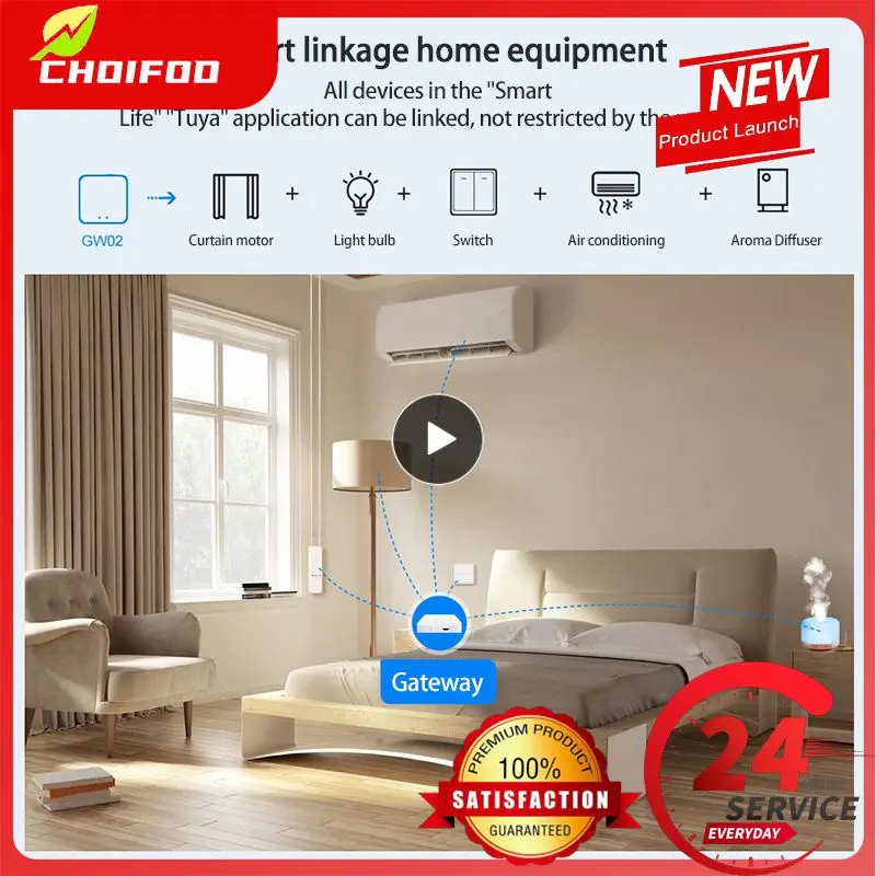 

Smart Gateway 5v 1a 2 In 1 Wireless Multi Mode Hub Gateway Voice Control Bluetoothzigbee Compact Multi-mode Gateway Tuya Simple