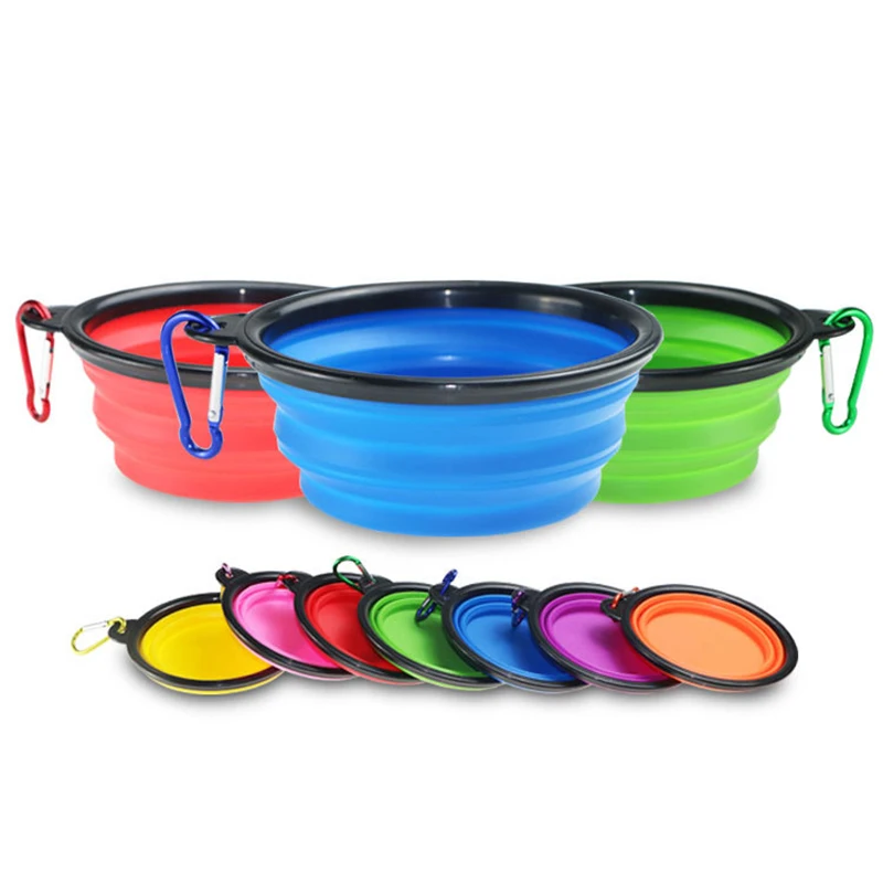 

350 mL Collapsible Dog Bowls for Travel Dog Out Walking Portable TPE Water Bowl Dogs Dish for Camping Pet Cat Food Bowls