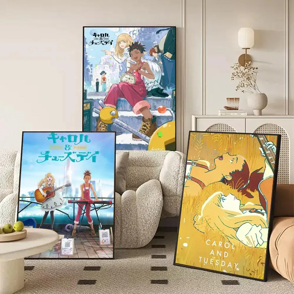 Фото C-Carole & Tuesday аниме постер наклейки живопись HD настенное искусство для спальни гостиной домашний декор водостойкое украшение подарок №3