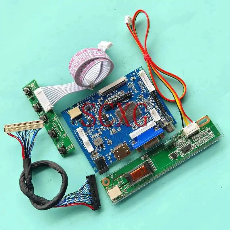 

LED LCD Display Matrix Controller Board Fit LTD141EA0D LTD141EACV DIY Kit 1CCFL 14.1" 30Pin LVDS 1024*768 HDMI-Compatible AV VGA
