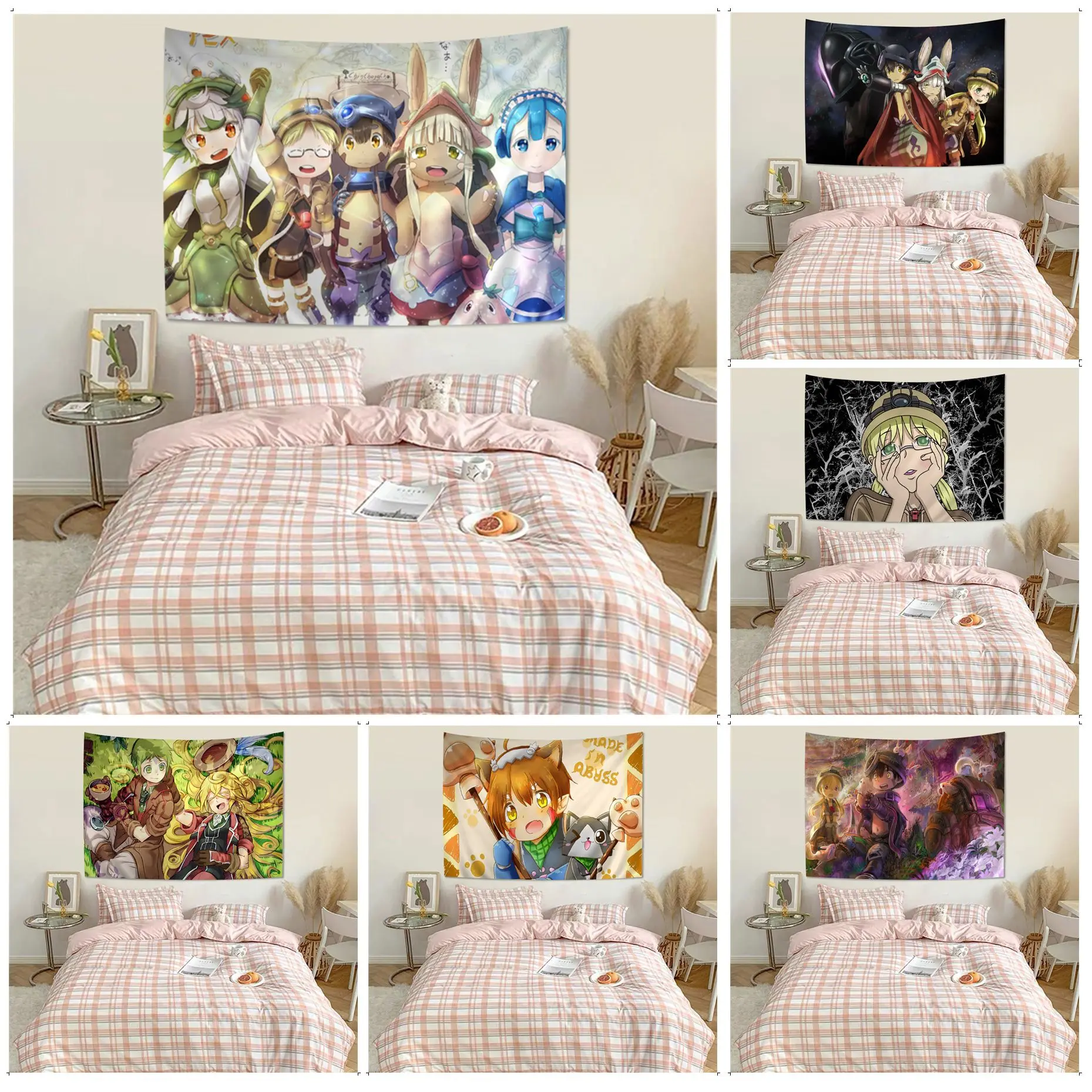 

Anime Made In Abyss Chart Tapestry Cheap Hippie Wall Hanging Bohemian Wall Tapestries Mandala Wall Art Decor