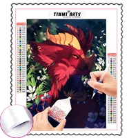 5d diy diamond painting kits full round with ab drill cartoon animals portrait diamond embroidery mosaic embroidery home decor