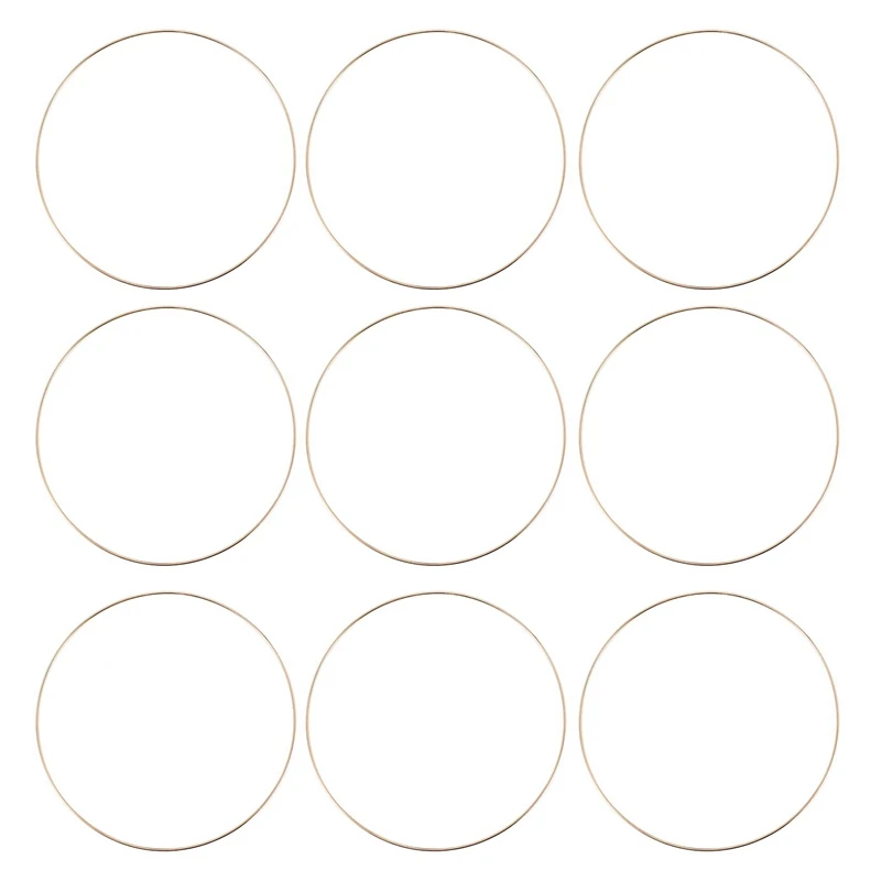 

20 Pack 10 Inch Metal Floral Hoop Wreath Gold Hoop Rings For DIY Wreath, Dream Catcher And Wall Hanging Crafts