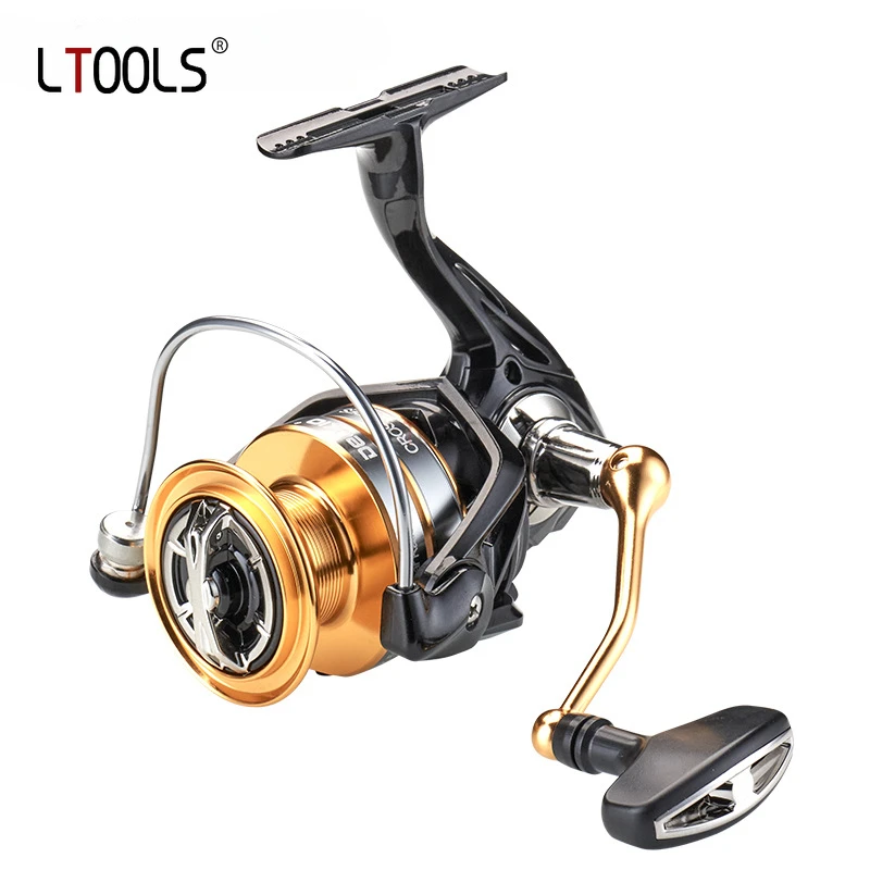 

Fishing Reels DZ2000-7000 Max Drag 12KG Spinning Reel Coils Spool 5.2:1 Ratio Shallow Spool for Carp Freshwater Saltwater