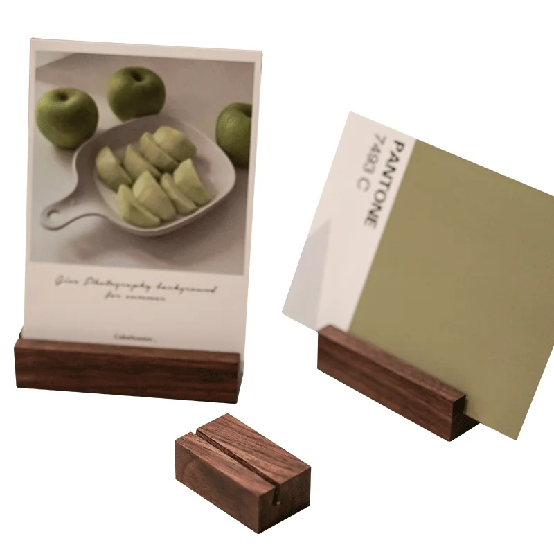 Грецкий орех зажим для банкнот бумаги карты основа открытки отеля |