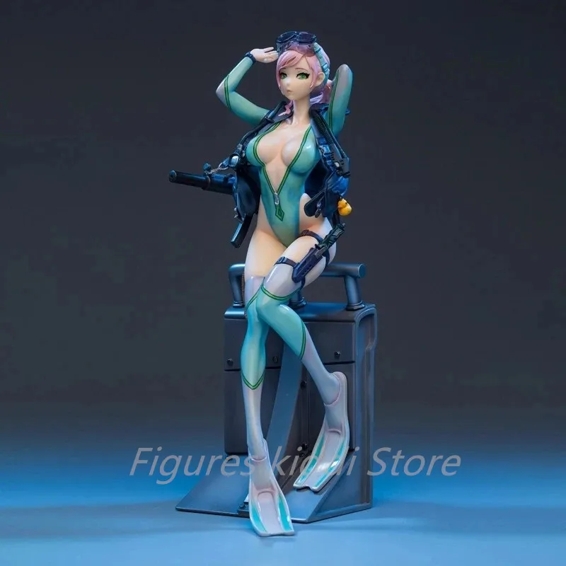 

23cm After-school Arena Third Shot All-rounder Frog Lady Aegir Anime Figure Swimsuit Frog Lady Aegir Action Figure Model Toys