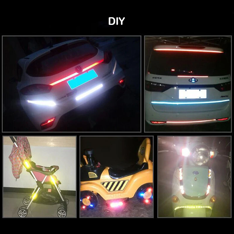 Светоотражающая лента-наклейка 8 м * 1 см