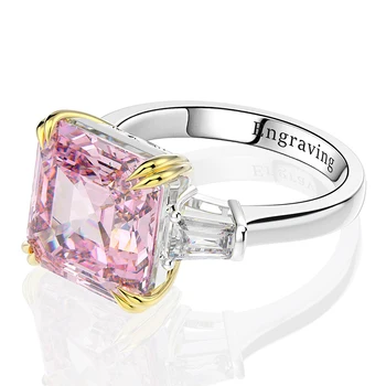 Citrine Diamonds Gemstone Wedding Engagement Ring 5