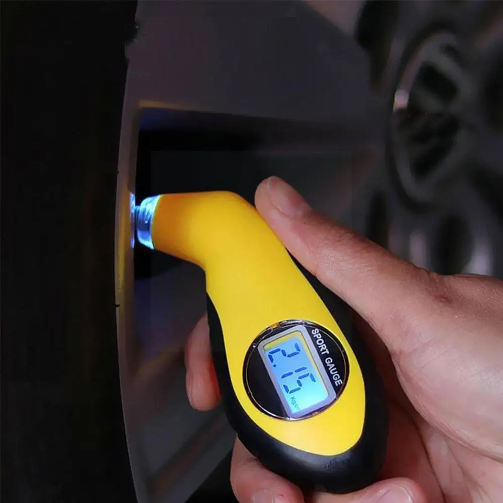 

Digital Tyre Air Pressure Gauge Meter Lcd Electronic Car Tire Manometer Barometers Tester Tool For Car Motorcycle Security R0j0