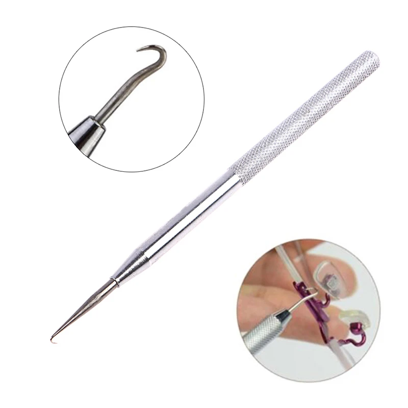 

Stainless Steel Glasses Repair Tool Professional Glasses Wire Pulling Hook Half Frame Glasses Repairing Draw Hook Tool