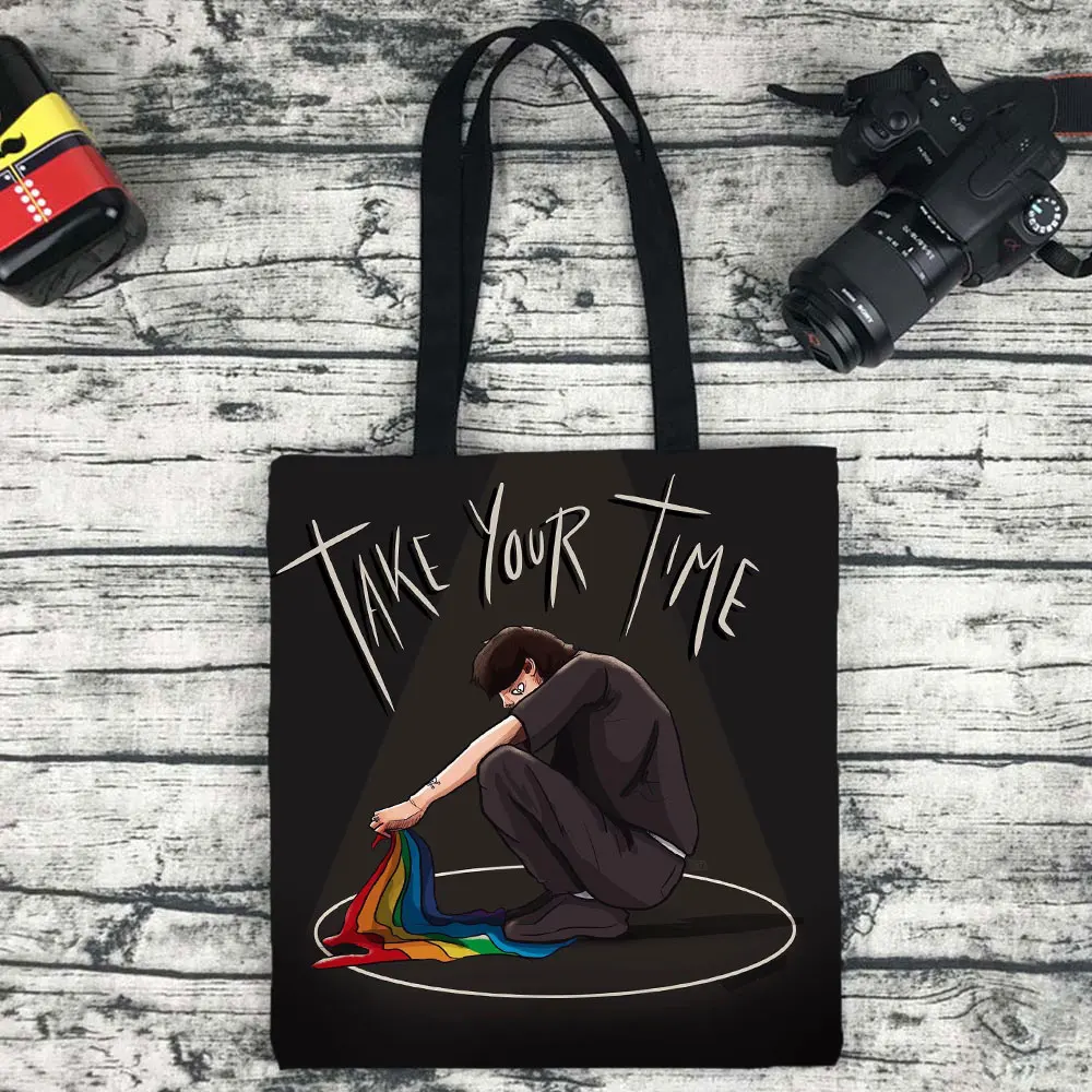 

Harry Style Canvas Bag Woman Shopping Bag Foldable Reusable Reusable Shopping Bag Tote Bag Tote Bag Luxury Pures and Bags