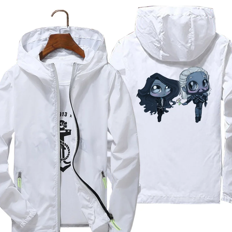 

Custom Men Women Geralt Yennefer 1 Jackets Printing Cycling Clothing Fishing Hunting Clothes With Pocket