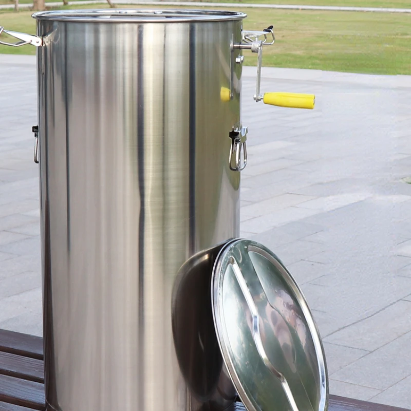 

Honey Extractor 304 Stainless Steel Small Household Thickened Beekeeping Tools Full Set Medium Honey Separator