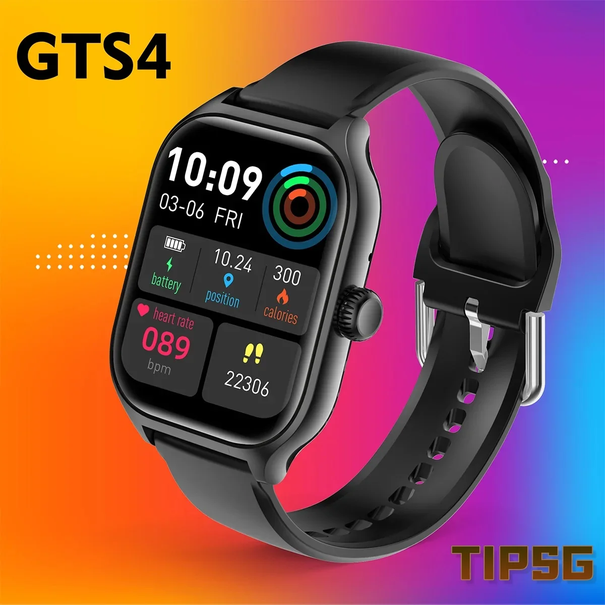

Smart Watch GTS 4 Bluetooth Phone Call Smartwatch for Men Women Wrist Watches Waterproof Sport Smart Bracelet