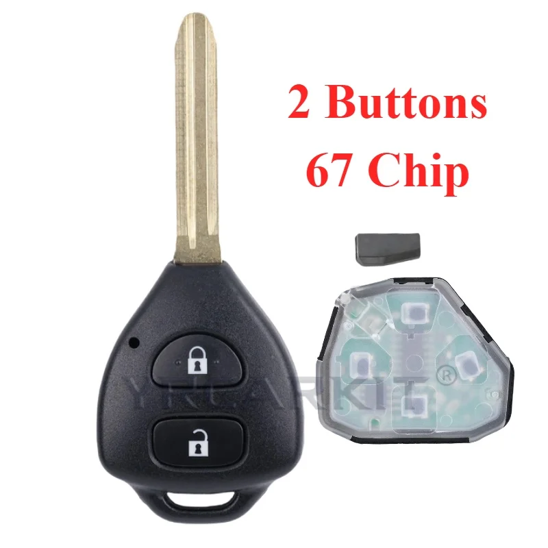 

B41TA дистанционный ключ от машины для Toyota Forruner Hilux Innova Corolla Innova Yaris 2/3/4 кнопки 433 МГц 4D 67 G чип 89070-52E61