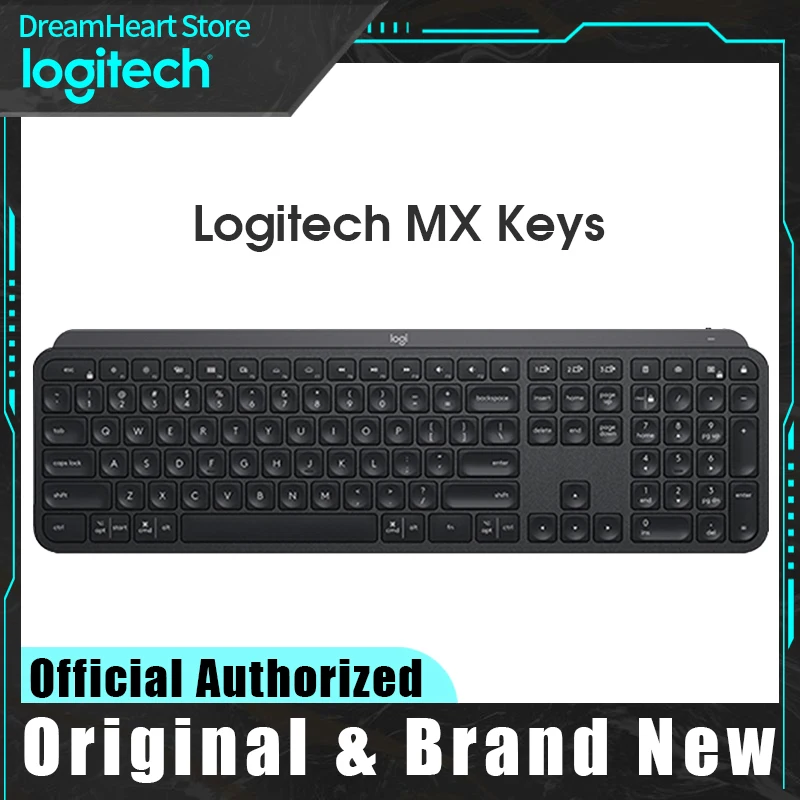 Беспроводная клавиатура Logitech MX Keys Bluetooth офисная 104 клавиши заряжаемая с