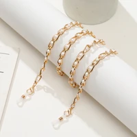 fashion simple chain pearl glasses chain sunglasses accessories hanging glasses strap
