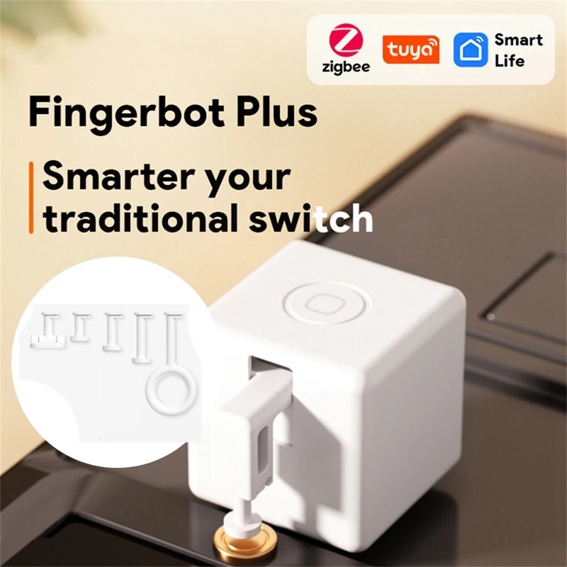 

TUYA Smart Fingerbot Plus + набор инструментов Zigbee Switch Bot Knop толкатель Голосовое управление с помощью приложения