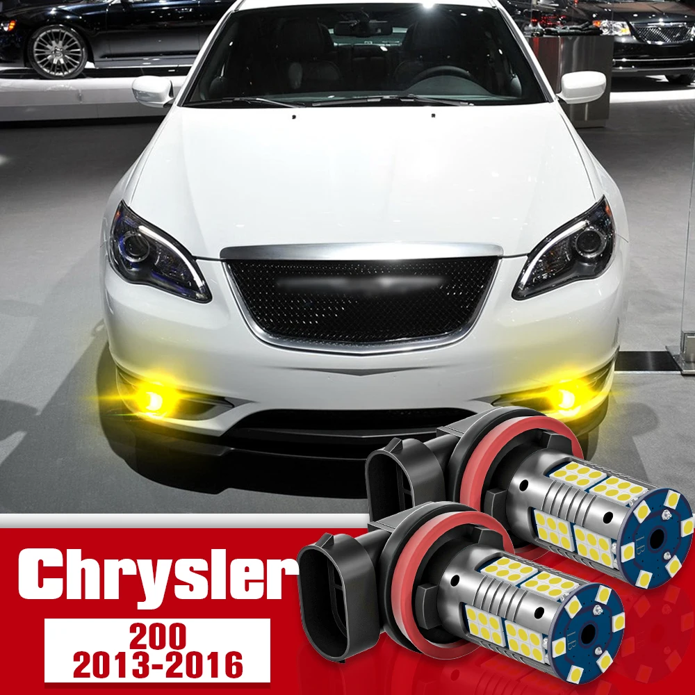 

2pcs Front Fog Light Accessories LED Bulb Lamp For Chrysler 200 2013-2016 2014 2015