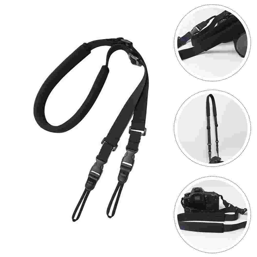 

2pcs Digital Camera Straps Shock-absorption Adjustable Durable SLR Camera Neck Strap for Outdoor