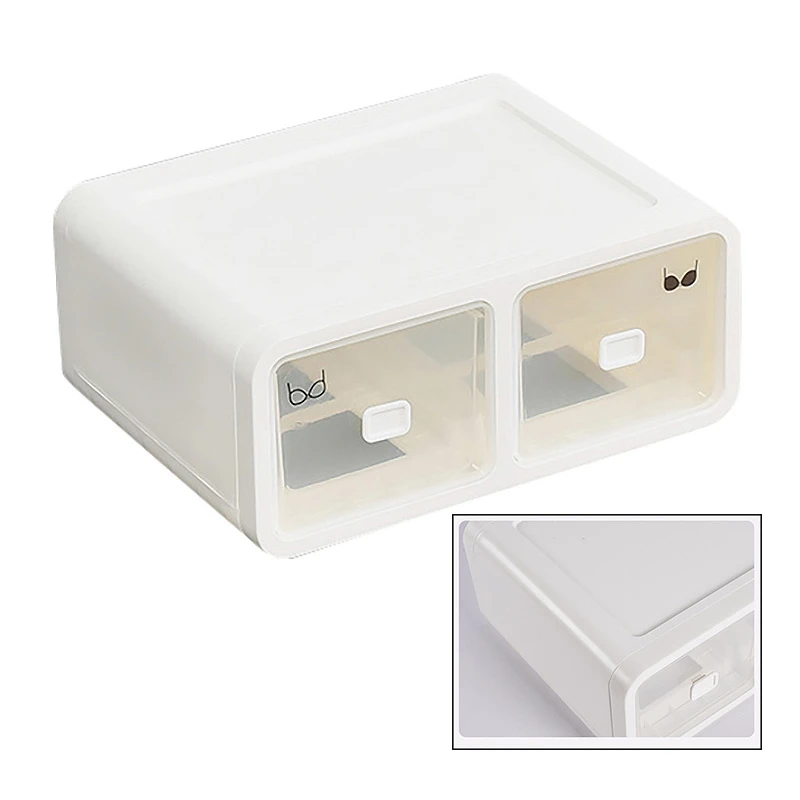 

Divided Drawer Storage Box Underwear Socks Panties Clear Drawer Simple Convenient Wardrobe Finishing Household Storage