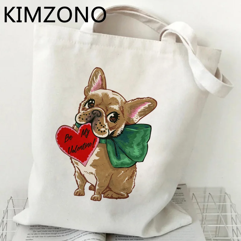 

Сумка для покупок с французским бульдогом, тоут, Джутовая сумка для продуктов, Хлопковая сумка-шоппер