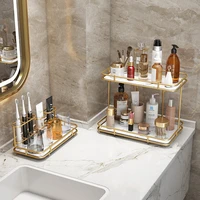 light luxury toothbrush rack free punch mouthwash cup electric toothbrush cup bathroom wall mounted storage shelf family
