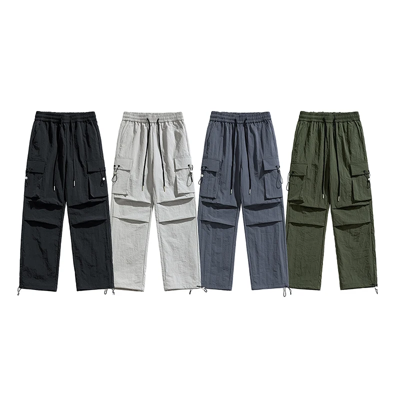 Брюки с карманами на шнурке спортивные штаны модные удобные повседневные