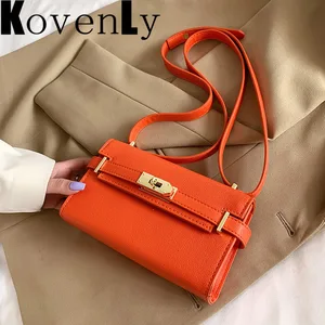 Top Brand Designer Bag Luxury Flap Women's Bag 2022 Pu Leather Women Small Bag Classic Hasp Buckle H