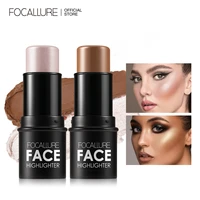 focallure face makeup 12 colors highlighter stick highlighting powder creamy texture silver shimmer light