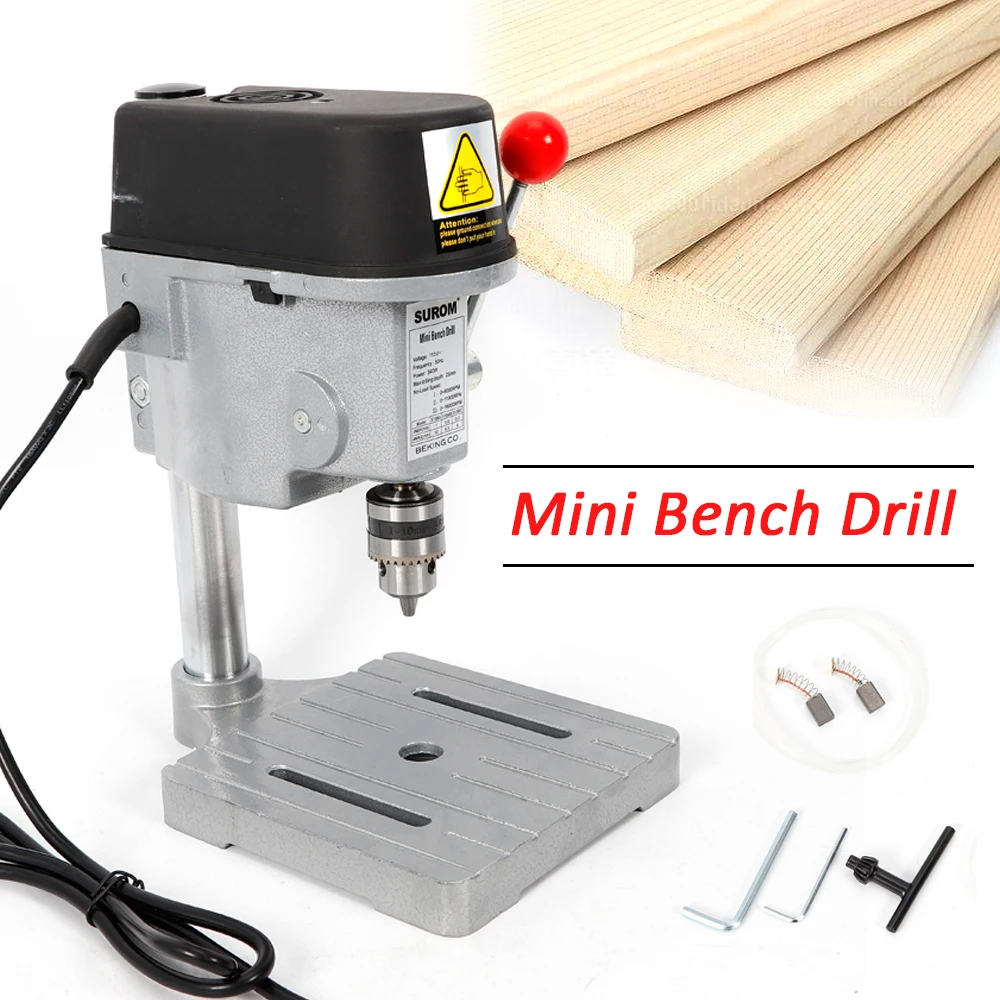 340W Drill Press Workbench Mini Compact Drill Wood Drilling Machine