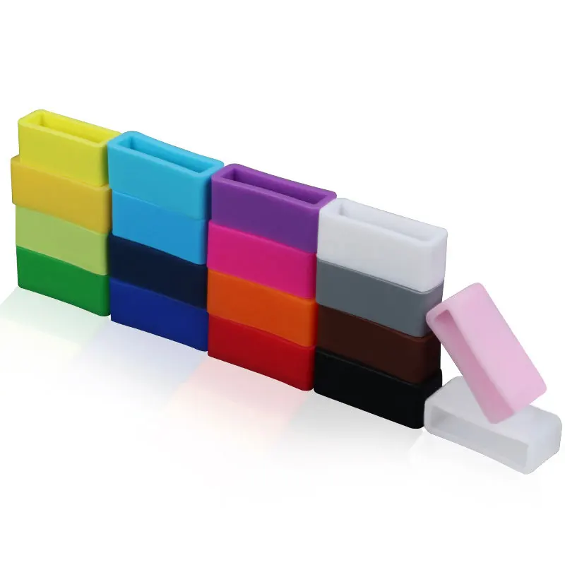 

5Pcs Colorful Silicone Watch Strap Loop 12/16/18/20/22/24mm Watch Band Rubber Ring Loops Accessories Clasp Holder