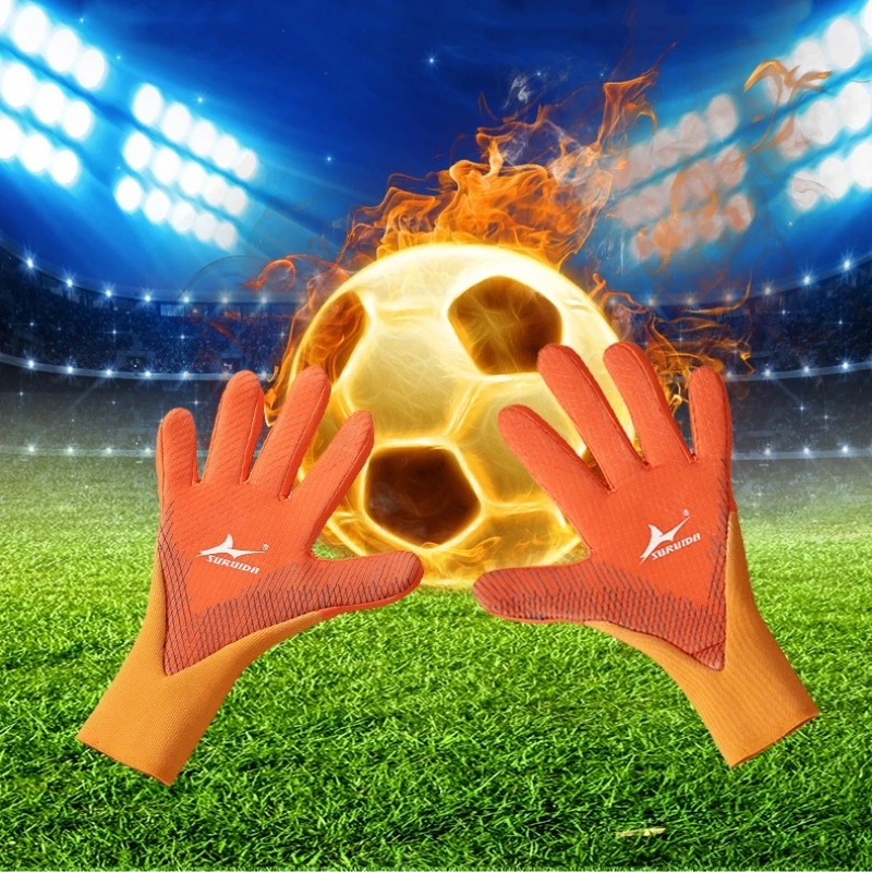 

Professional Latex Football Goalie Gloves One Pair Soccer Goalkeeper Gloves Football Goalkeeper Training Protective Accessories