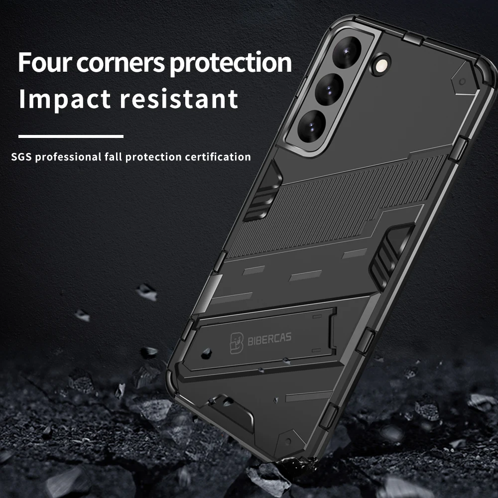 

Shockproof Case For Samsung Galaxy S22 Plus S21 FE Ultra A12 A22 A32 A52 A72 A02 M12 M32 M52 M31 M51 M02 Armor Back Phone Cover