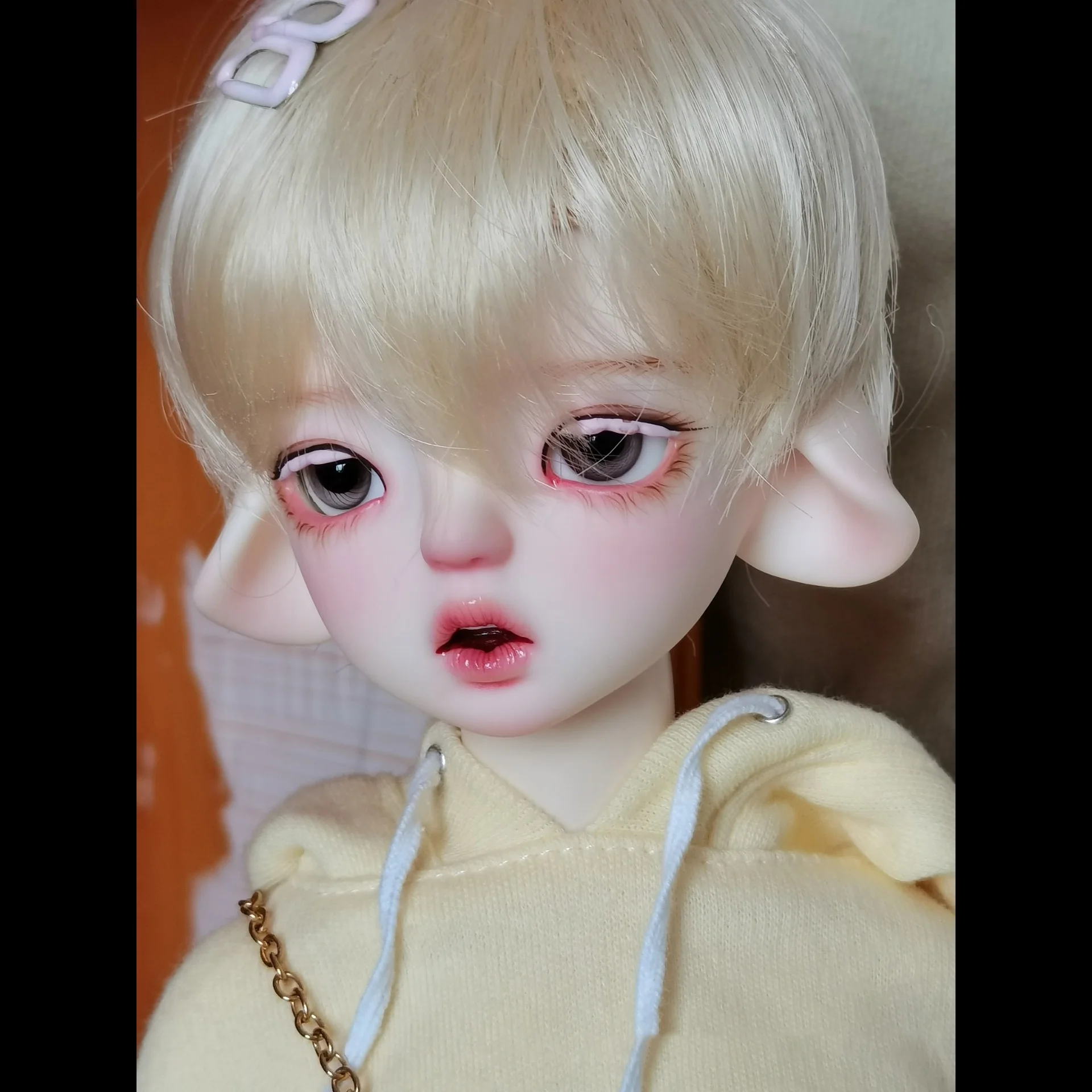

New 1/4 BJD Doll With Body Resin Material Lovely Doll Head With Angled DIY Girl Fairy Doll No Makeup Doll Toys Girl Gift