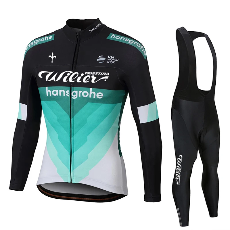 2022 Wilier Team Spring Cycling Jersey Set Long Sleeve MTB Bike Wear Clothes Bicycle Bike Clothing Ropa Mallot Ciclismo Hombre