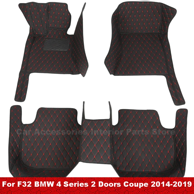 

Car Floor Mats For F32 BMW 4 Series 2 Doors Coupe 2019 2018 2017 2016 2015 2014 Auto Custom Waterproof Carpets Interior Parts