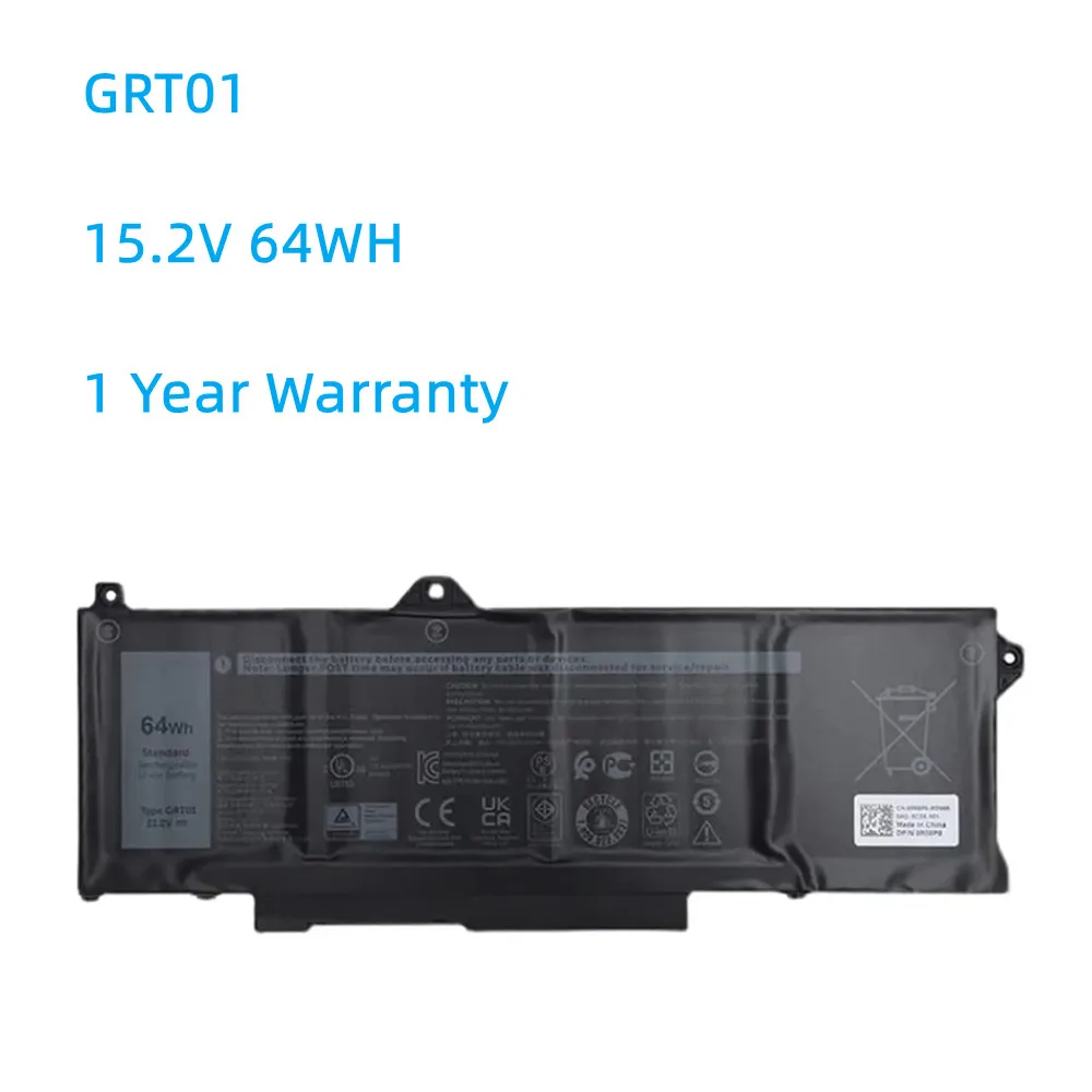 Аккумулятор GRT01 64WH для ноутбука Dell Latitude 5421 5431 5521 5531 Precision 3561 3571 3470 Alienware m17 R5 AMD серии 00P3TJ