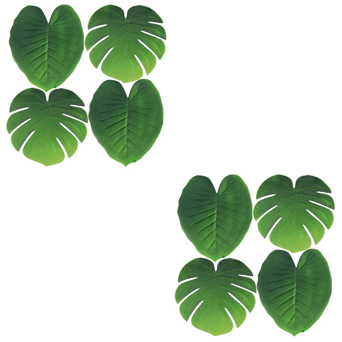 

8 Pcs Coaster Luau Party Decorations Fashion Placemat Outdoor Placemats Fake Palm Leaves Paper Placemats