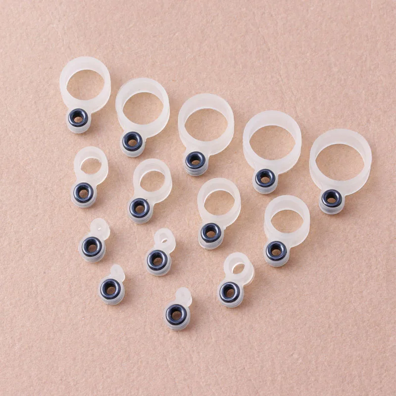 

14Pcs Fishing Rod Wire Ring Fishing Line Guide Ring Silicone Different Size 1-14